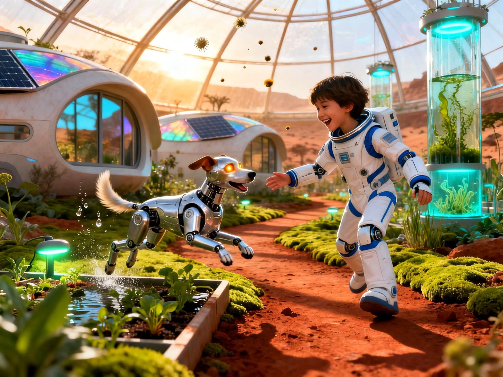 Childhood on Mars Inside a Biodome