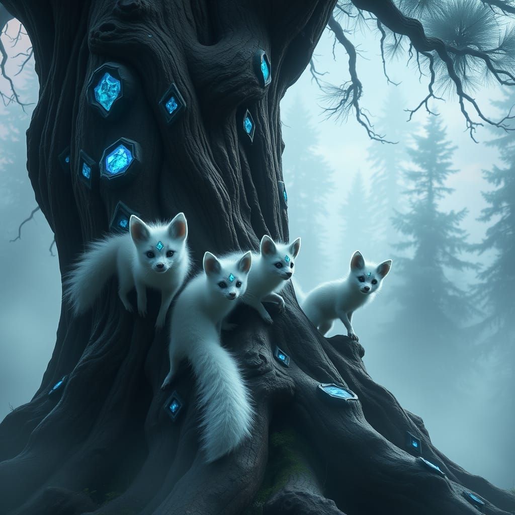 Mystical Sequoia Forest Creatures