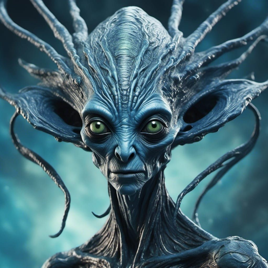 Blue Alien Creature