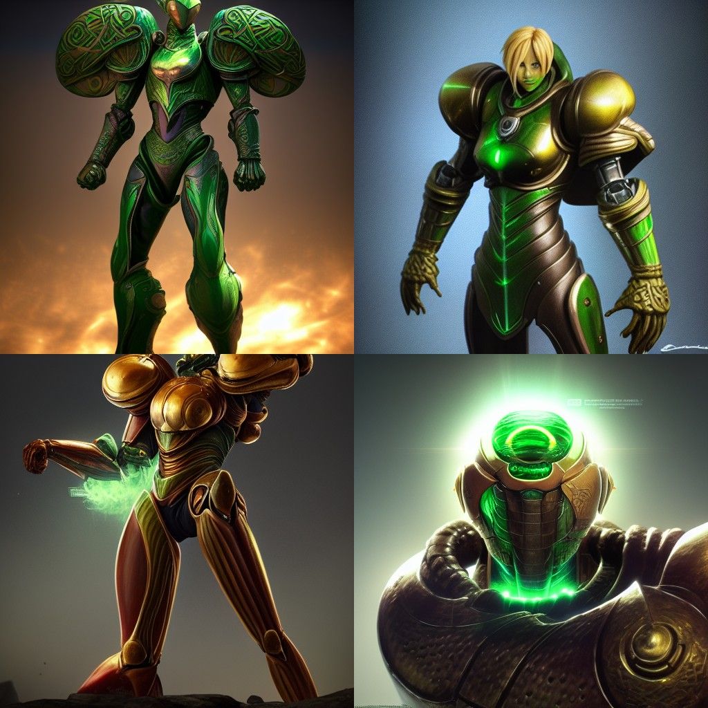 Celtic Knight Sci-Fi Portrait in Hyperrealism