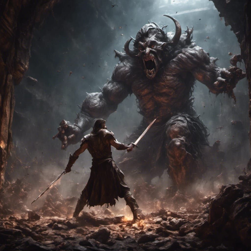 Detective Battles Sewer Monster in Gritty Horror Art