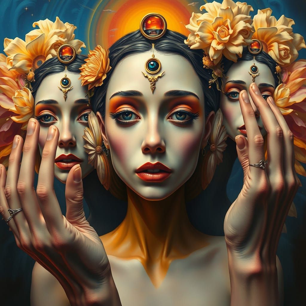 Hyper-Realistic Surrealist Masterpiece