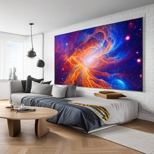 Psychedelic Cosmic Galaxy in Visionary Style