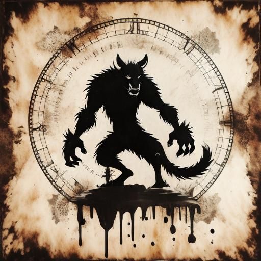 Abstract Black and White Composition