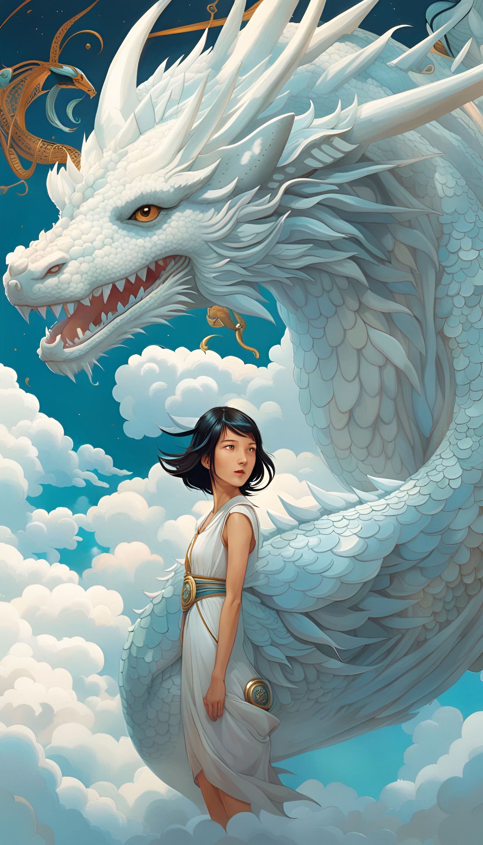 Girl and Silver Dragon in Fairyland: Animation Style