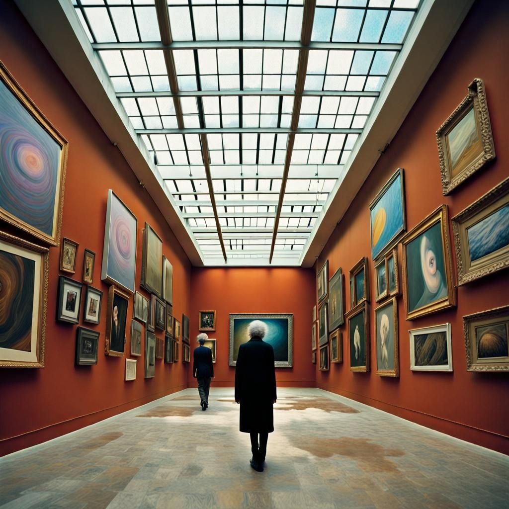 Vast Art Gallery with Figurative and Abstract Sculpture