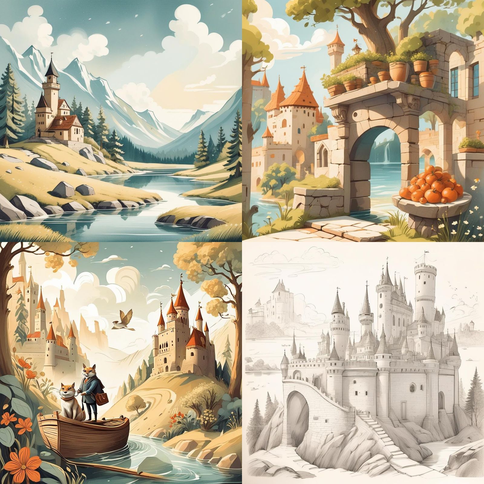 Charming Storybook Illustration for Children