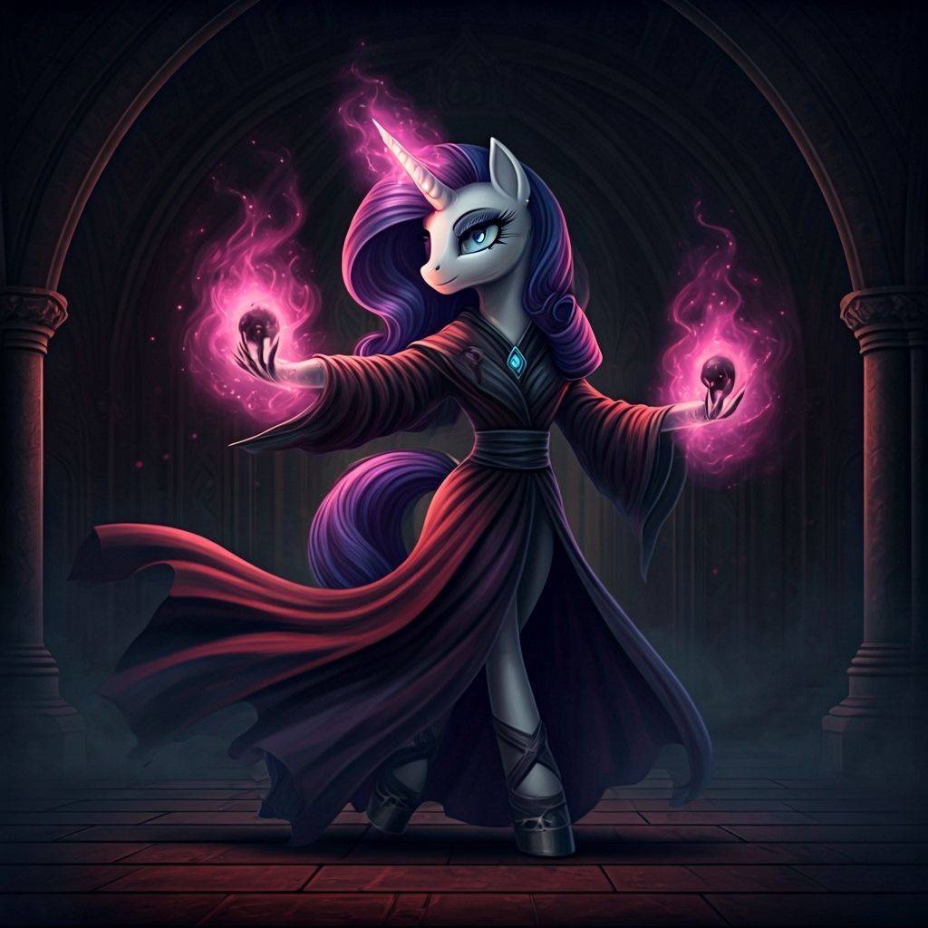 Rarity as Poison Mage Dancer in Cinematic Style