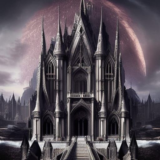 Epic Gothic Queen in Digital Matte Painting