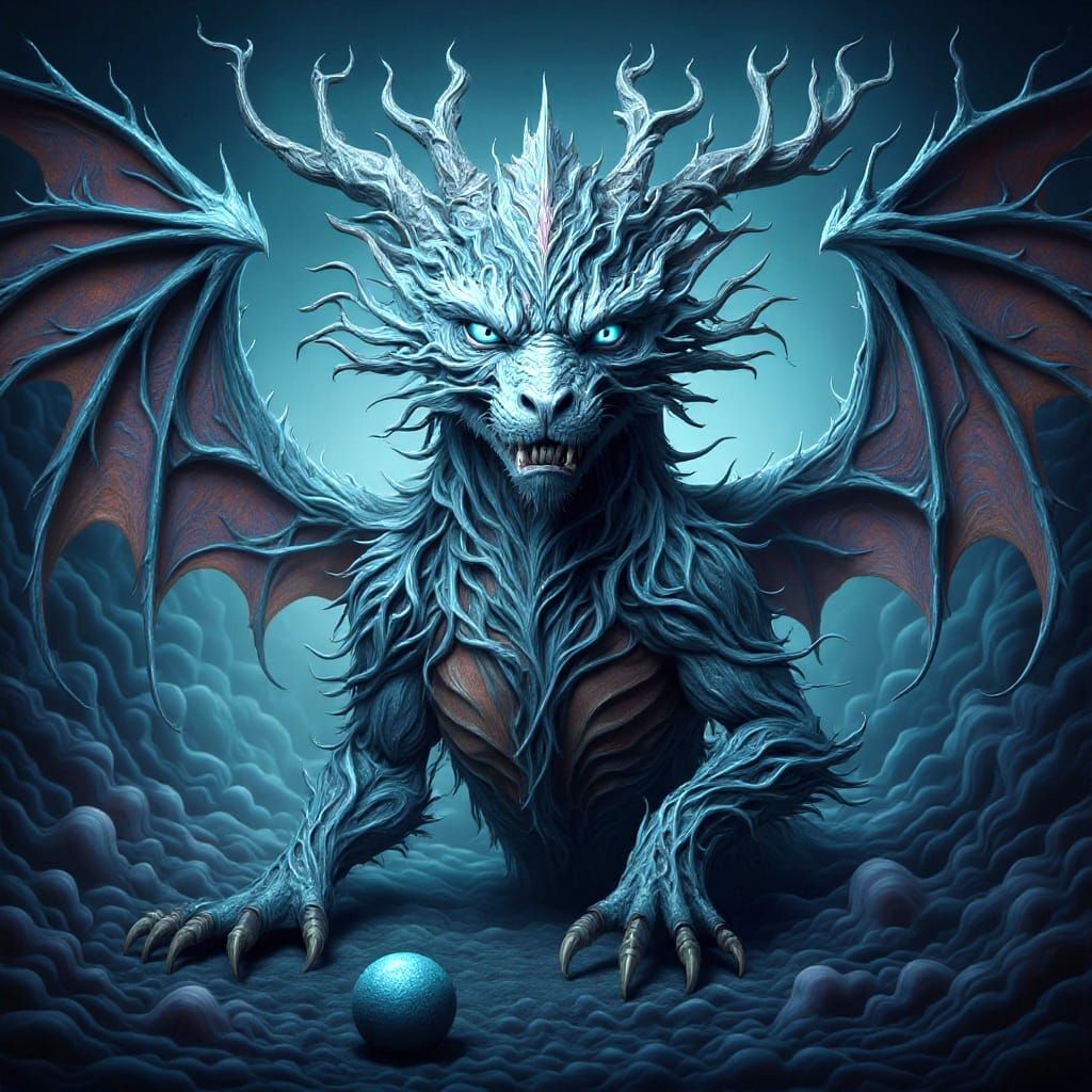 Ethereal Dragon Soul Exploding with Stars