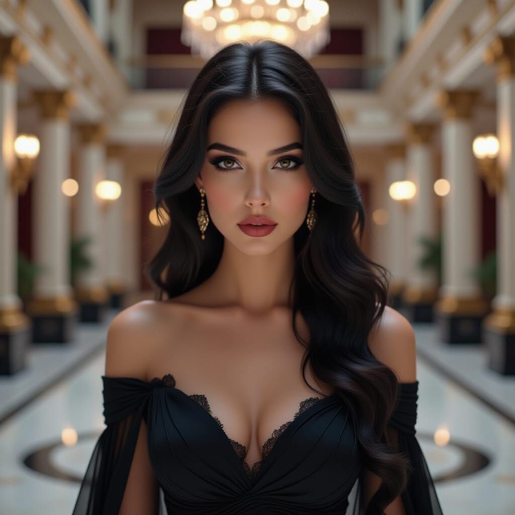 A mesmerizing beautiful scene of a close up portrait of a 23...