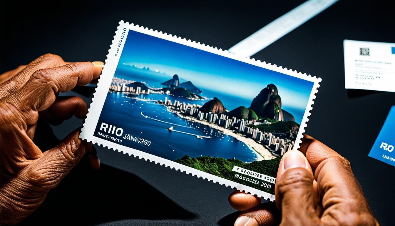 Rio de Janeiro Postcard in Graphic Style