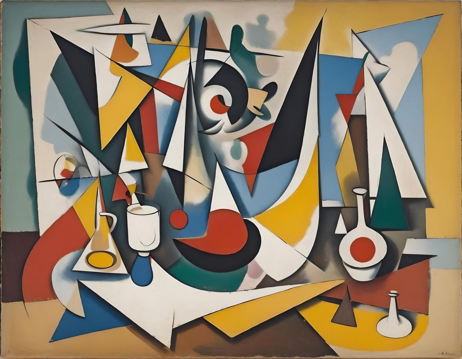 Abstract Expressionist Painting in Gorky's Style