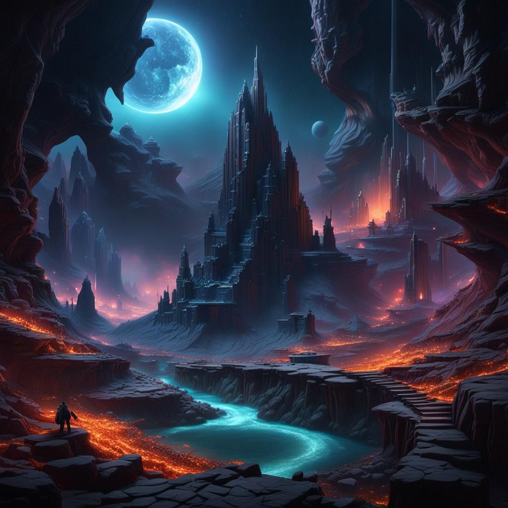 Enigmatic Void: A Universe of Fantasy Concept Art