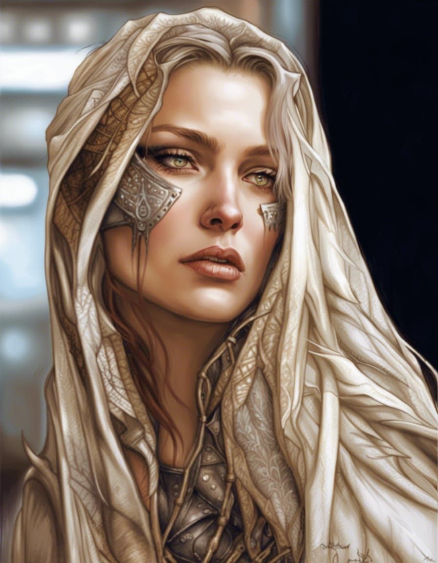 Cyberpunk Woman Portrait in 8k Resolution