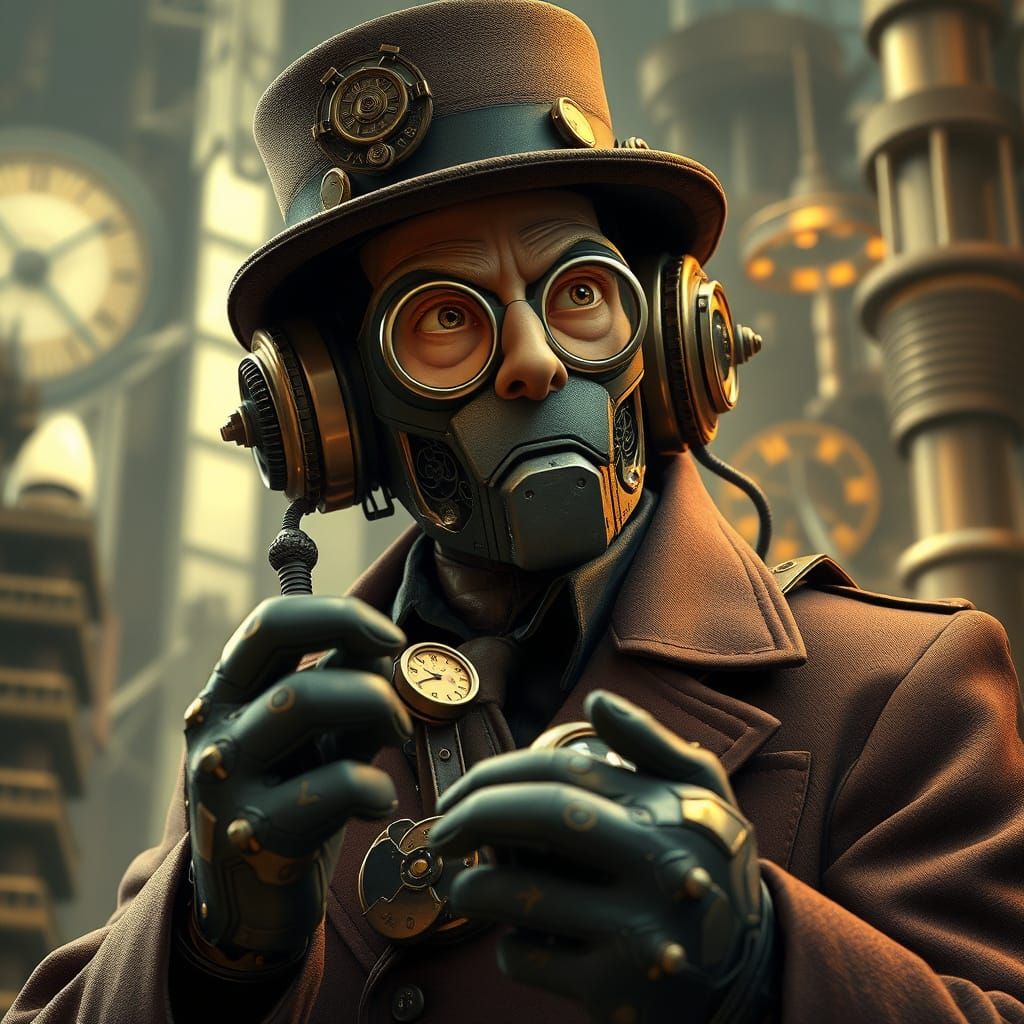 Steampunk Inventor Murdoch Crafts Incredible Robot in Vivid ...