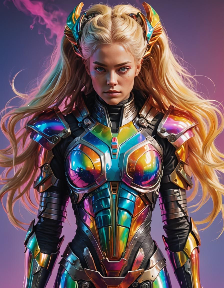 Lady Rainbow Candy Armor the Androgynous