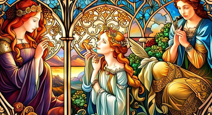 Hesperides, Eos and Nyx {Sunset, Dawn and Night} Medium Bake