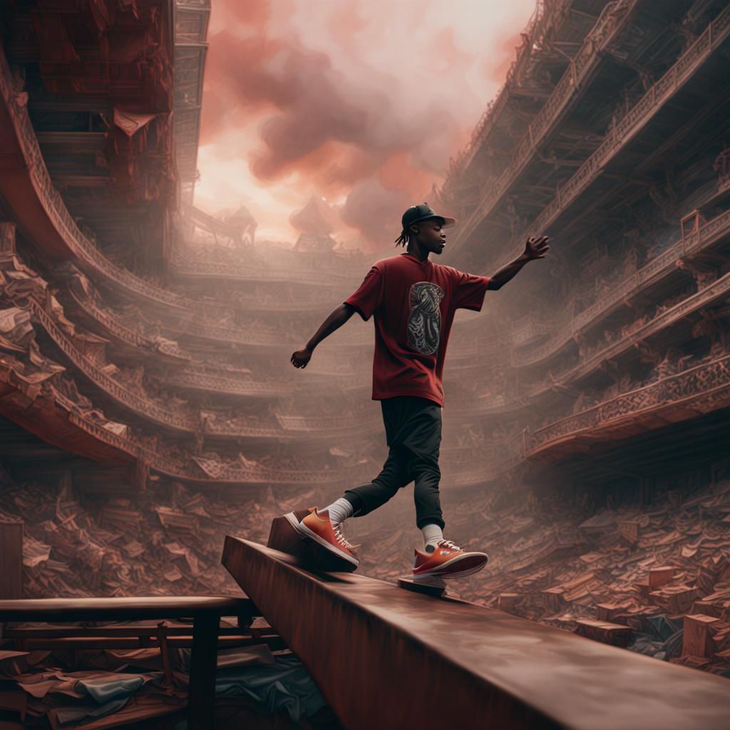 Nike SB Shoe as Digital Matte Painting