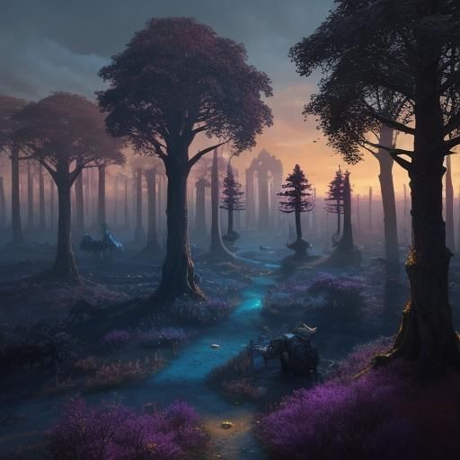 Doctor in Mystical Forest: Fantasy Concept Art