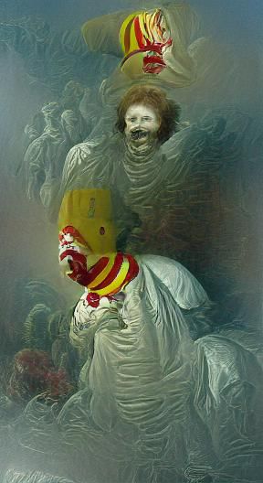 Horror Ronald McDonald in Doré Style