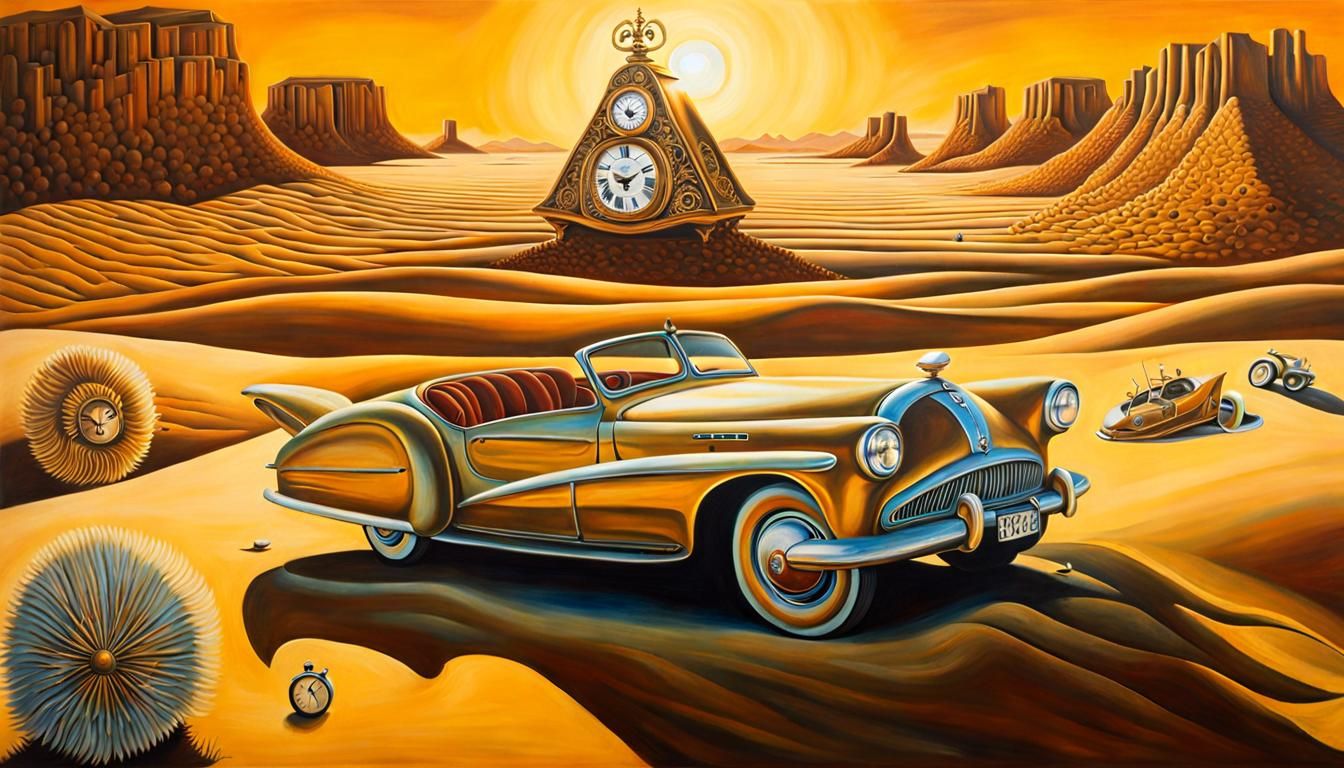 Picture a modern car that resembles Salvador Dali.