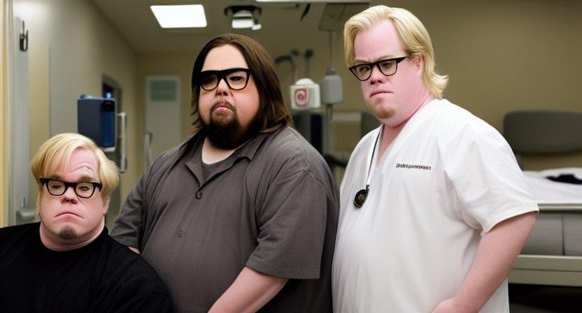 Philip Seymour Hoffman and Chumlee in Hospital