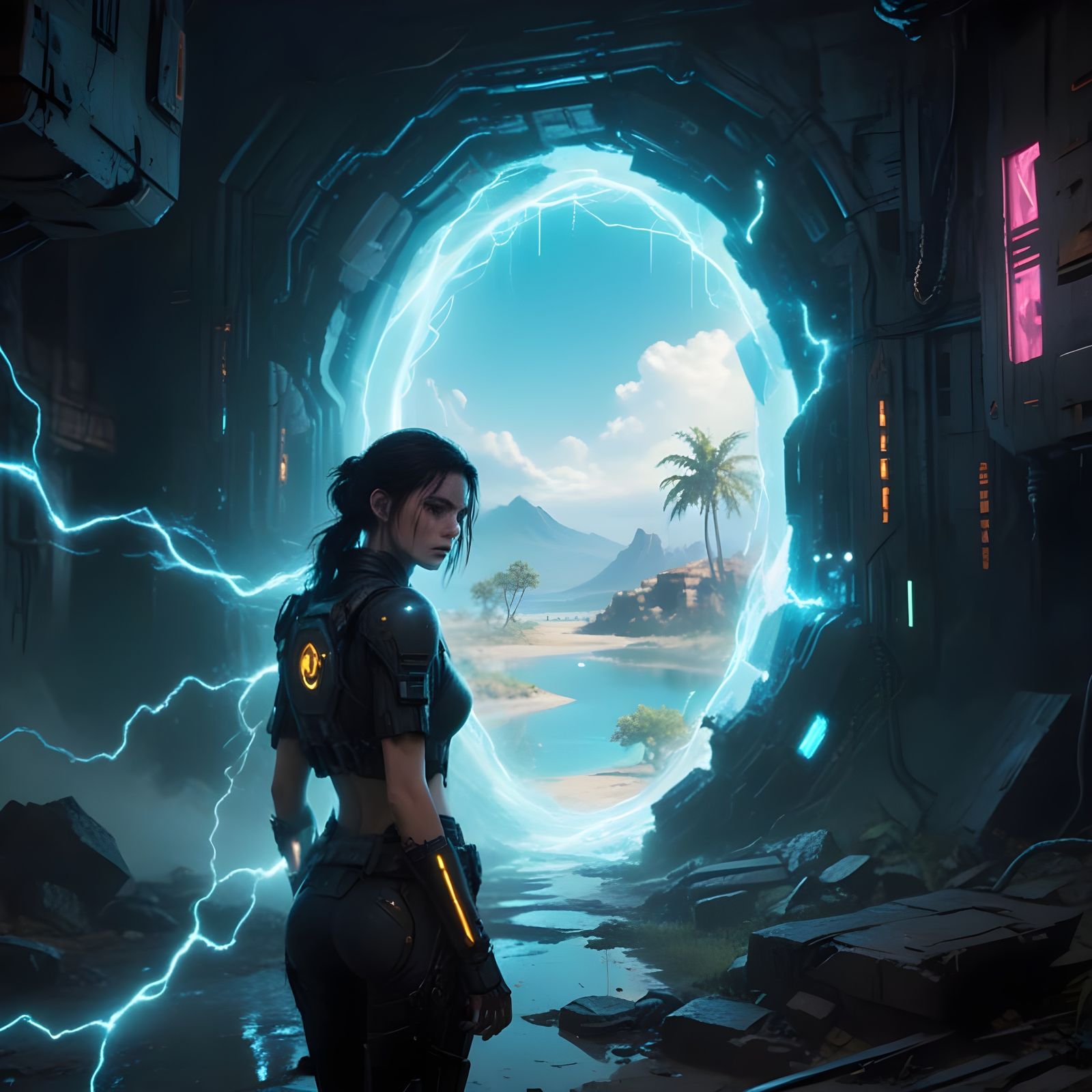 Cyberpunk Edgerunner at Paradise Portal