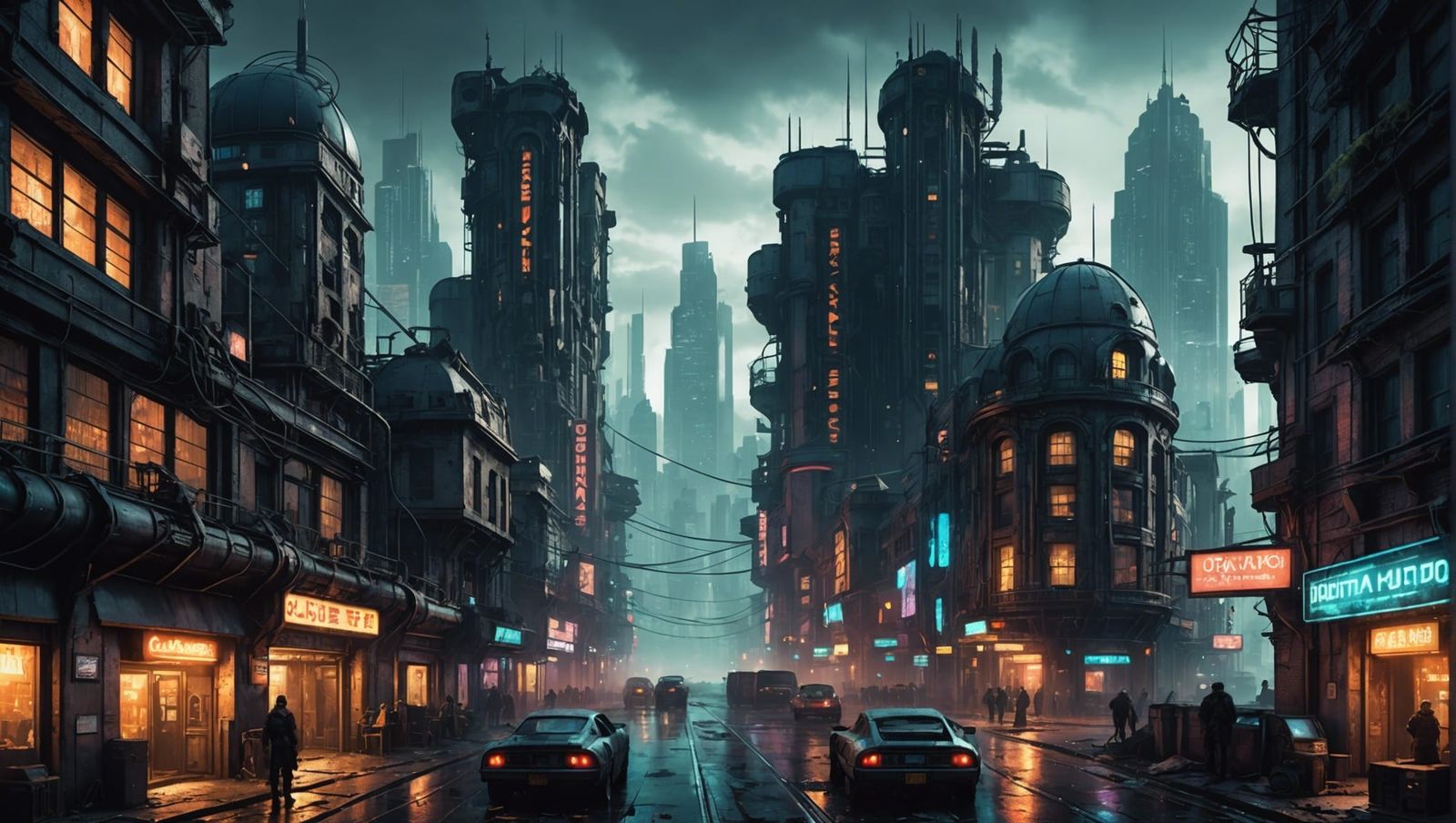 Cyberpunk, Steampunk and Post-Apocalyptic Landscape