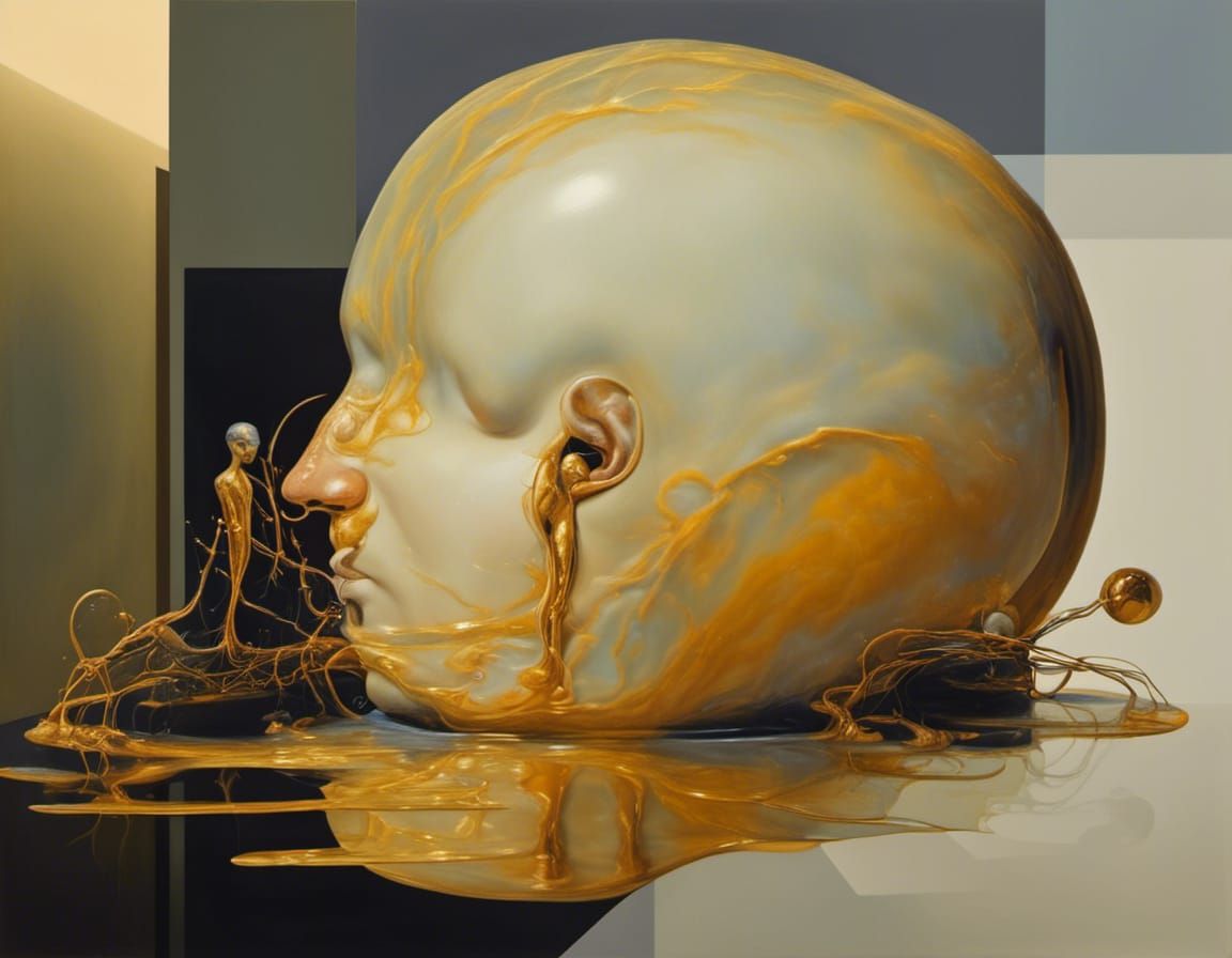 20th Century Painting Characters at a Party