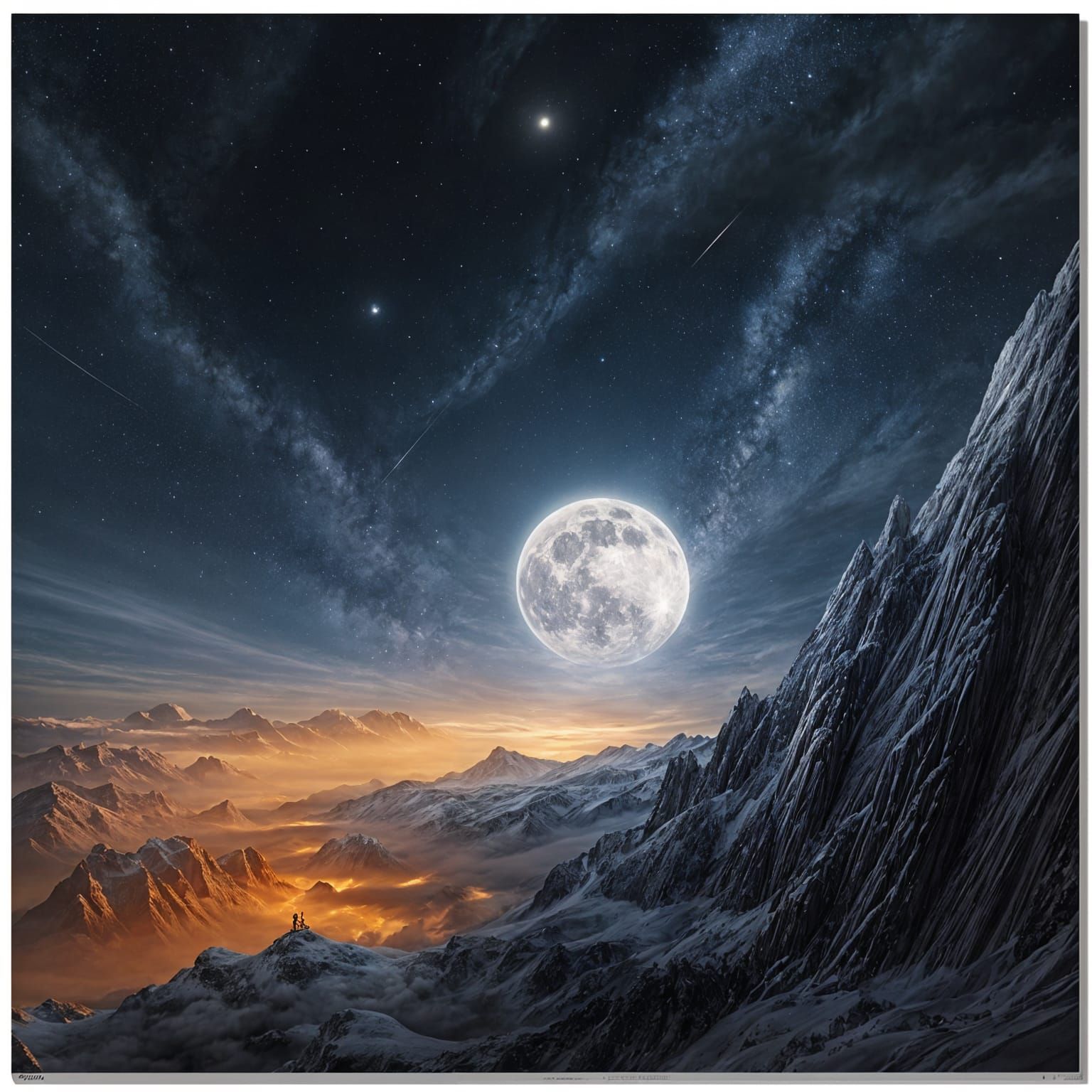 Surreal Double Exposure Digital Art at Twilight