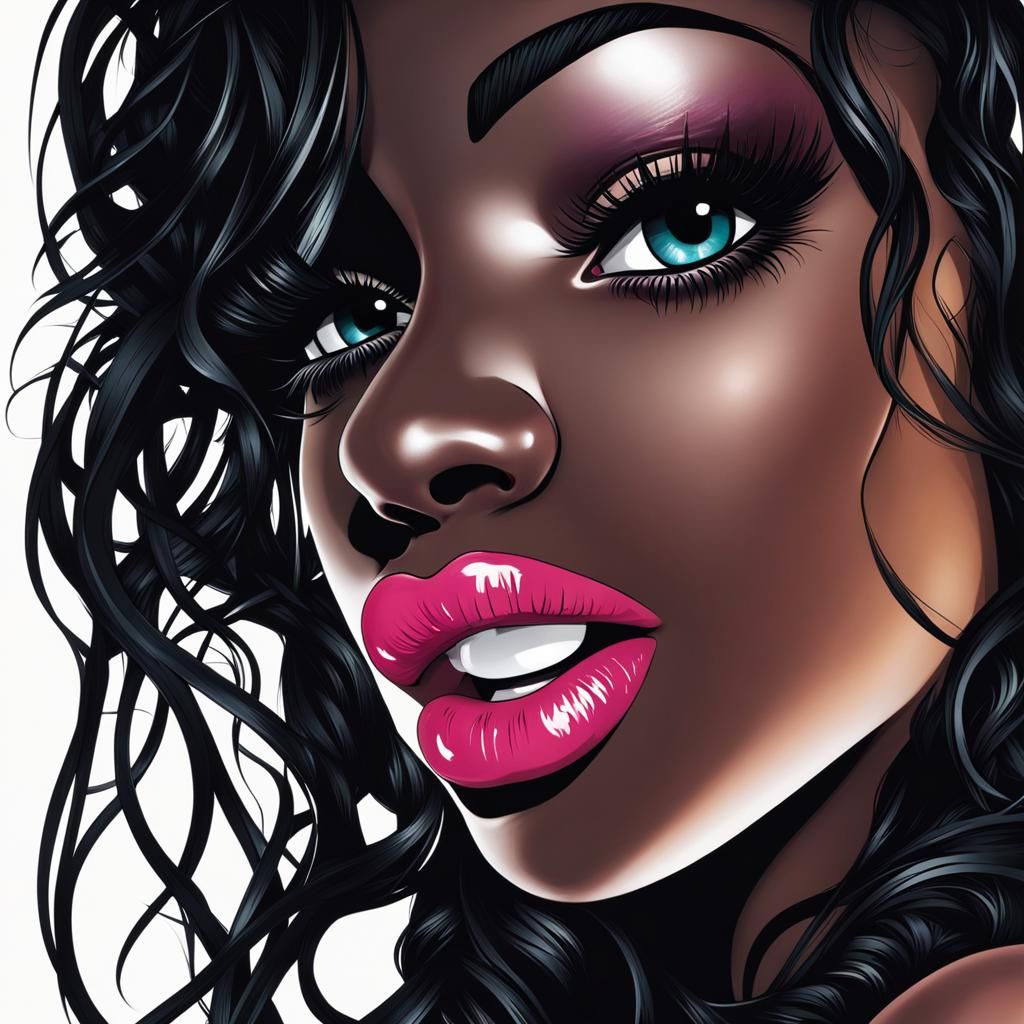 Ecstatic Woman in the Throes of Pleasure