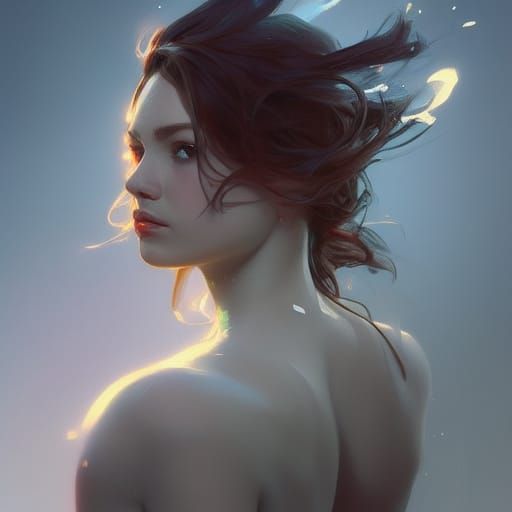 Detailed Portrait with Dynamic Lighting, Trending Art
