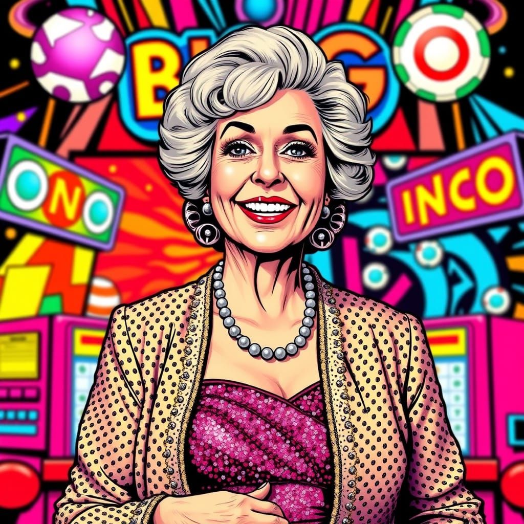 Vibrant Pop Art Bingo Caller
