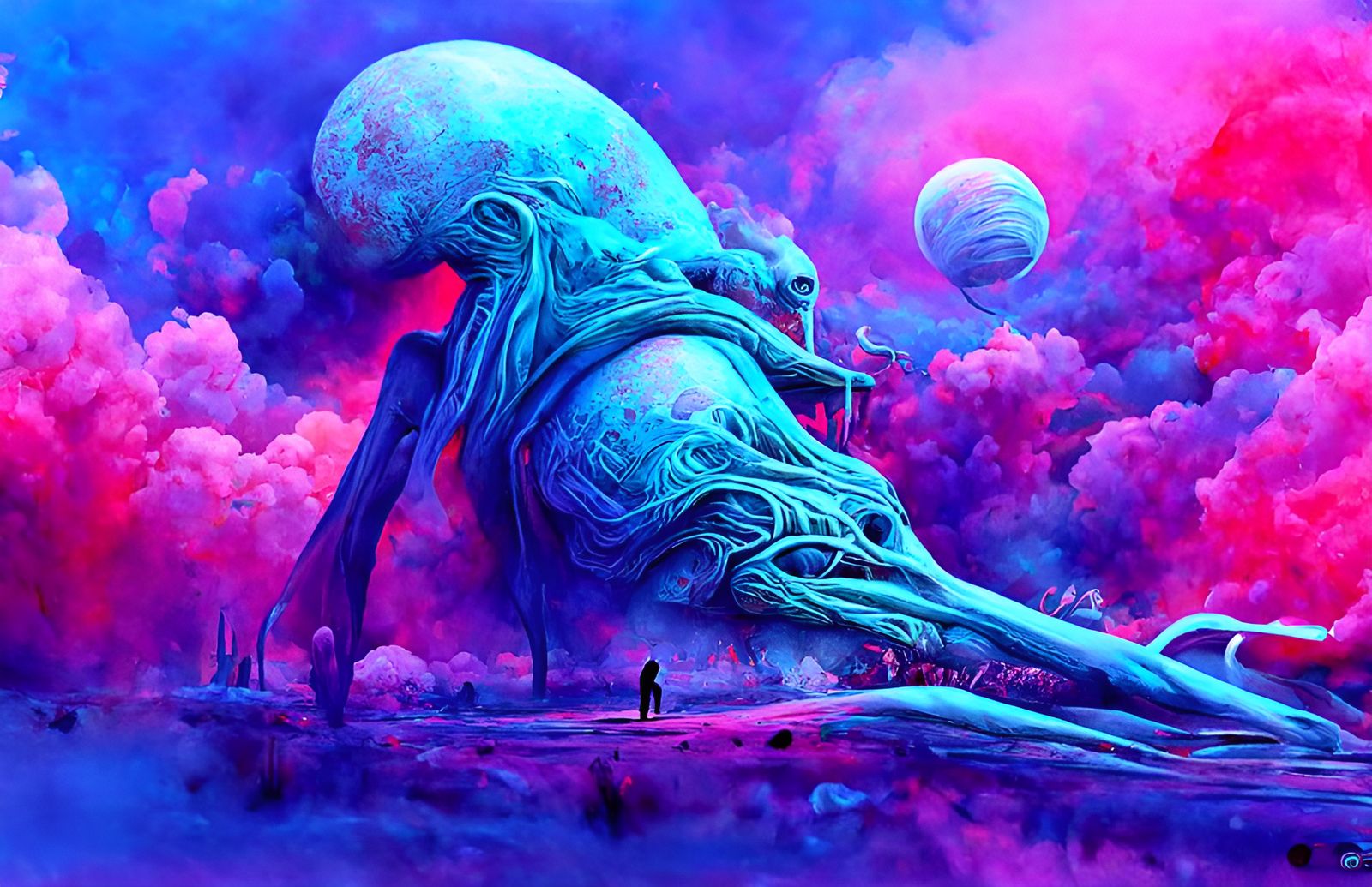 Surreal Galactic Extraterrestrial Fantasy Landscape
