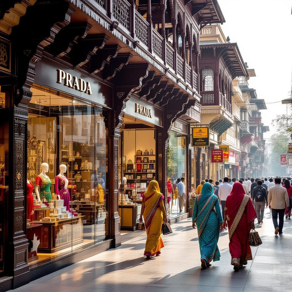 Luxury Brands Meet Traditional India: A Visual Study