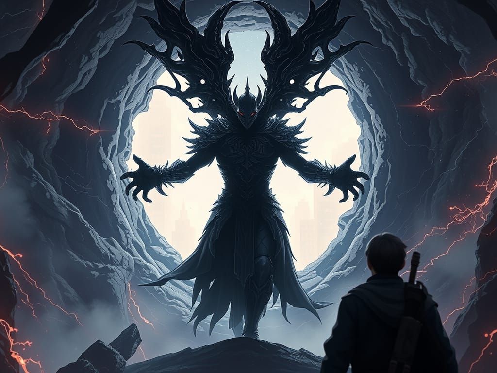 Dark Entity Rifts Dimensions in Anime Style