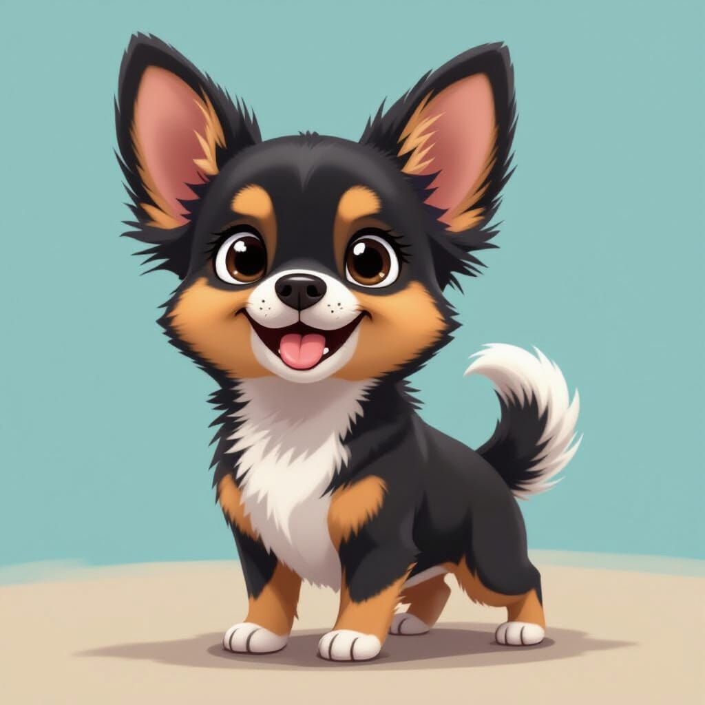 Cute Animated Chihuahua Puppy