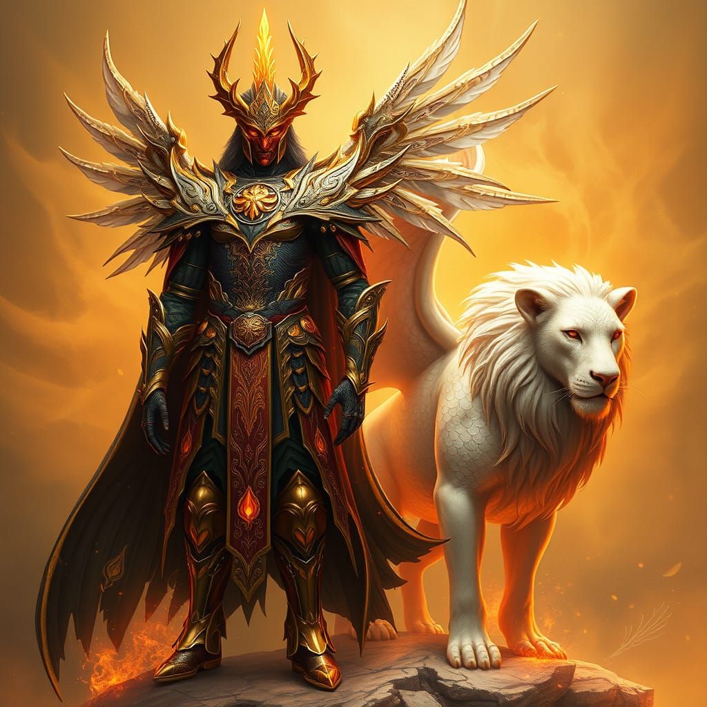 Majestic Flame 13 Adorns Regal Aelion in Golden Splendor