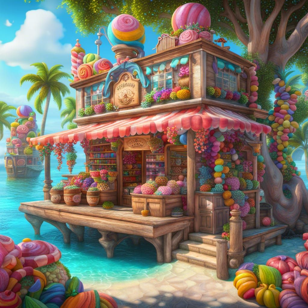 Tropical candy shop