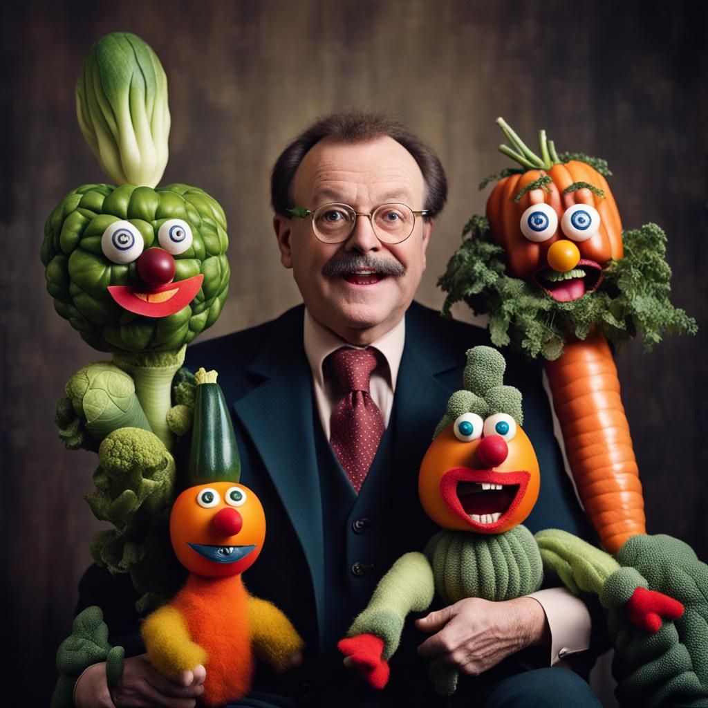 Veggie Puppet Man