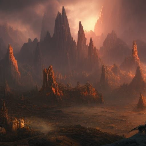 Fantastical Matte Painting in Deep Color
