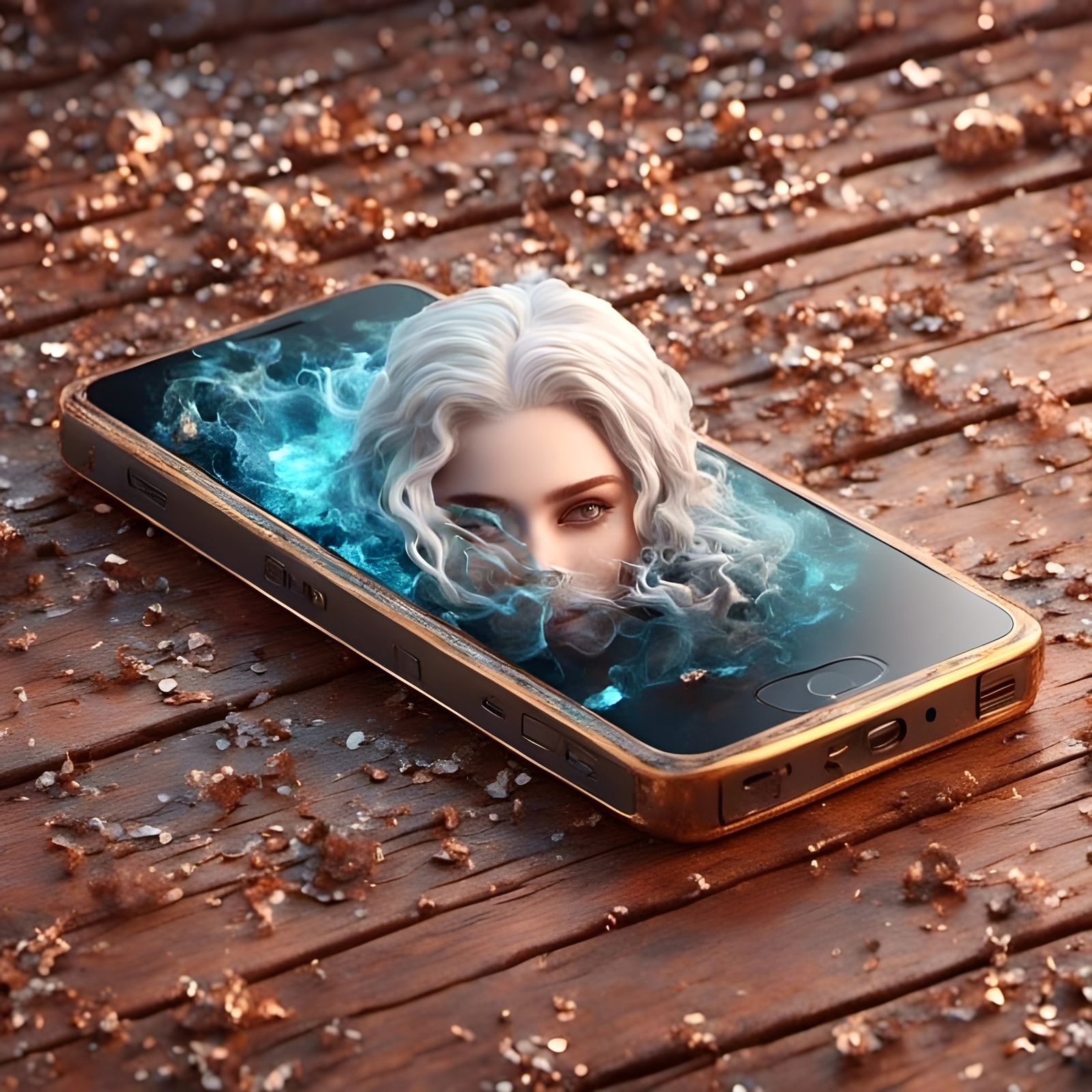 Hyperrealistic Girl's Eye with Enhanced Detail