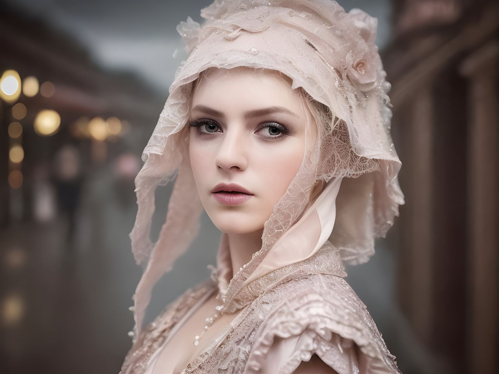 Hyperrealistic Second Date Portrait with Intricate Details