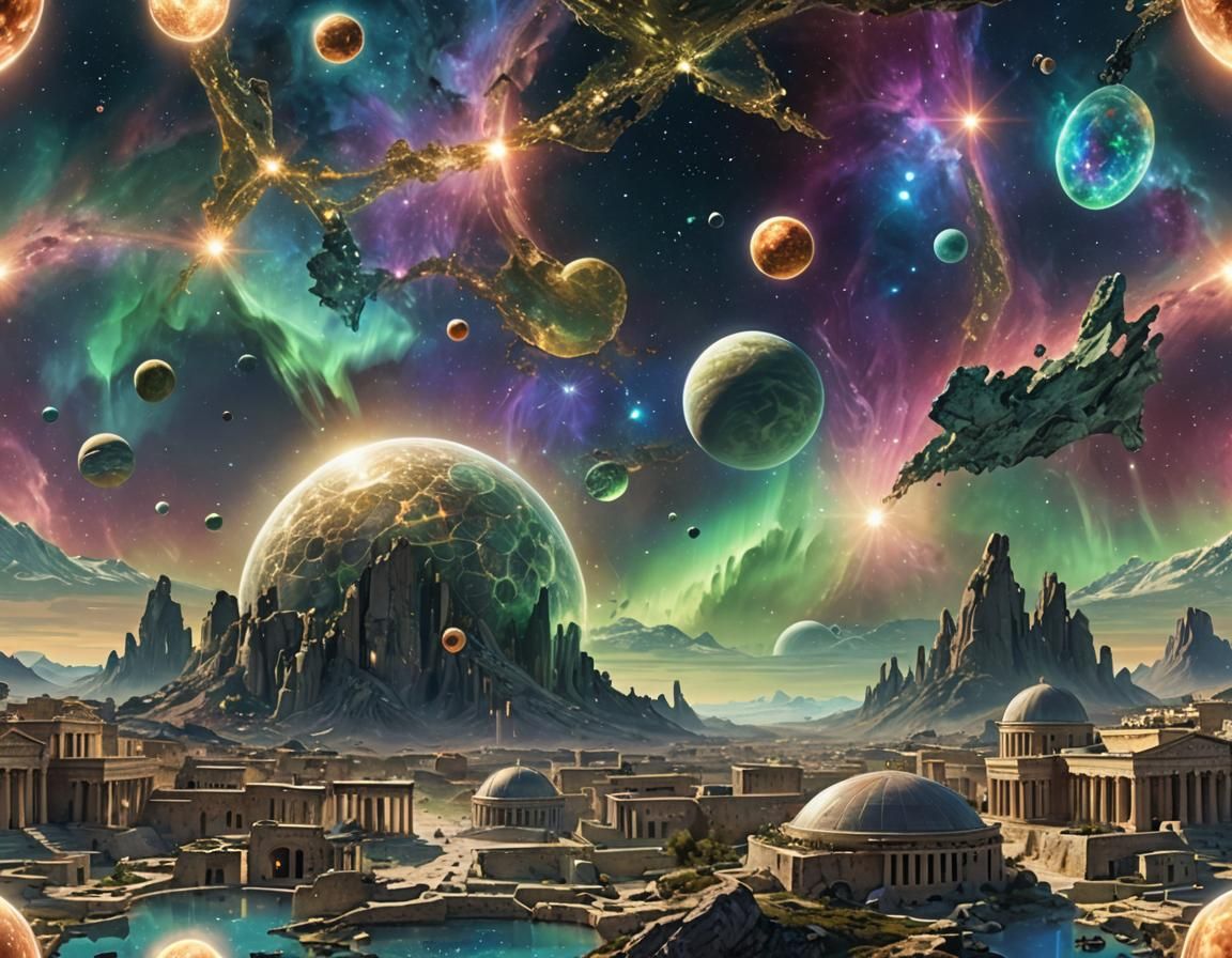 Multi-Dimensional Habitations with Galaxy Background