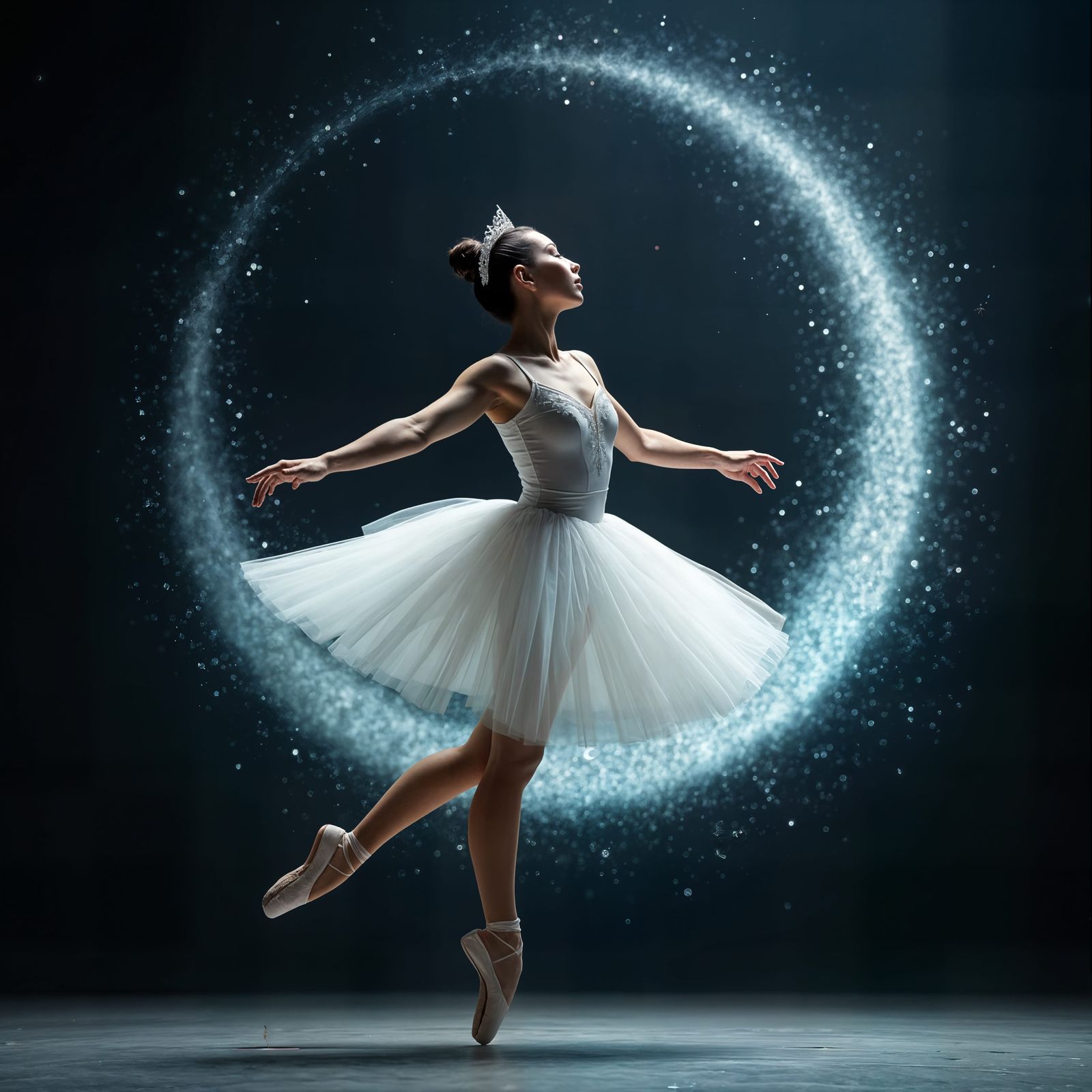 Weightless Ballerina Leap with Stardust