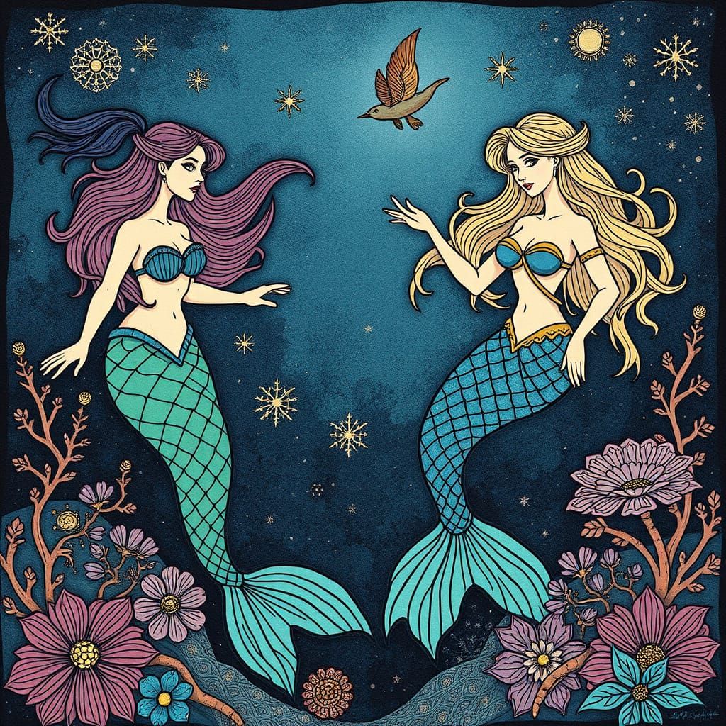 Enchanting Underwater Goddesses in Ethereal Beauty