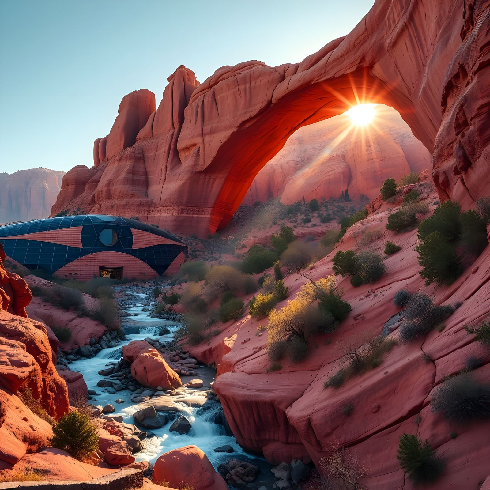 Solarpunk Settlement