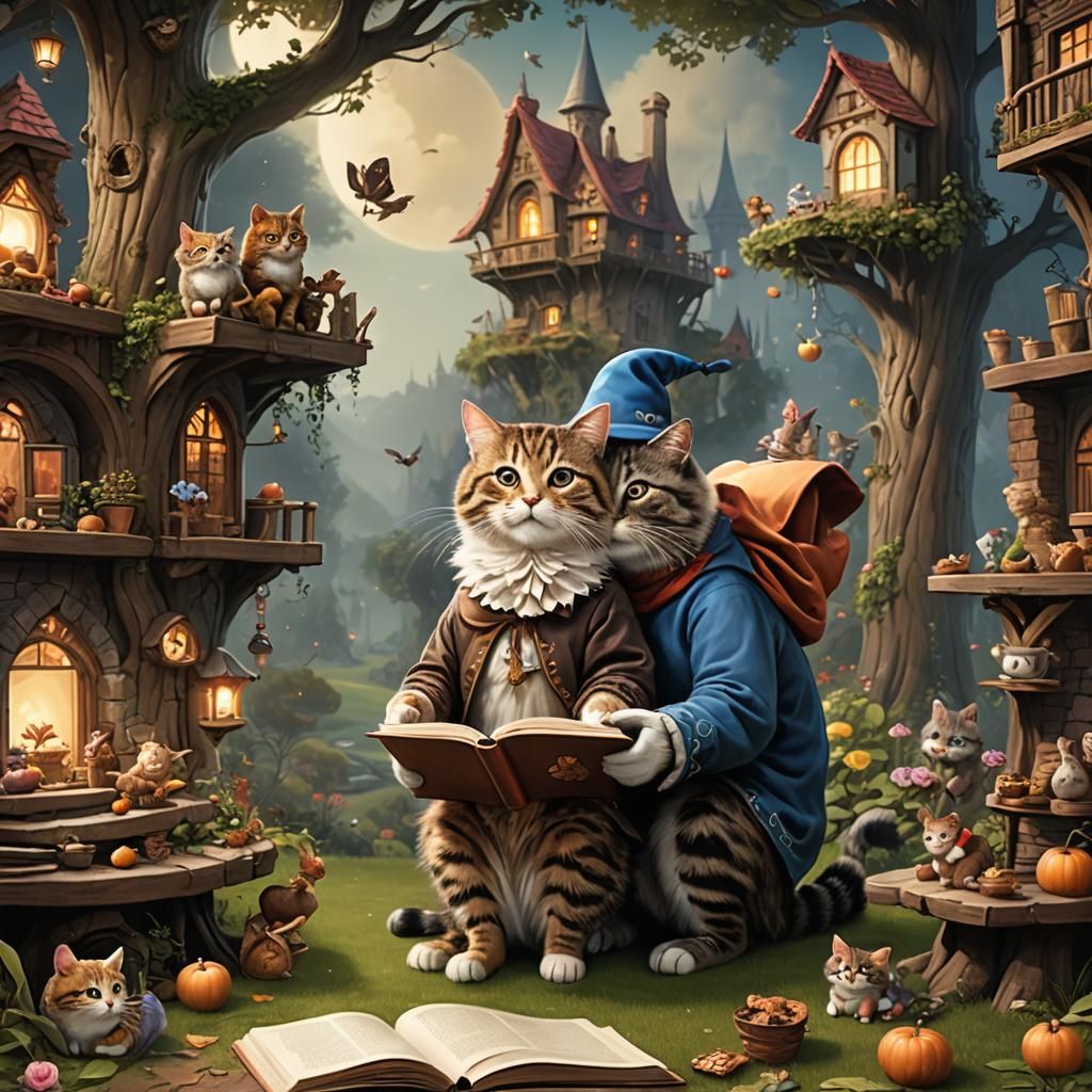 Fairy Tale Storybook Couple in Love