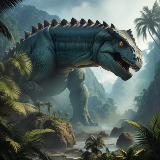 Epic Hyperrealistic Concept Art of a Gigantamax Megaflora Di...